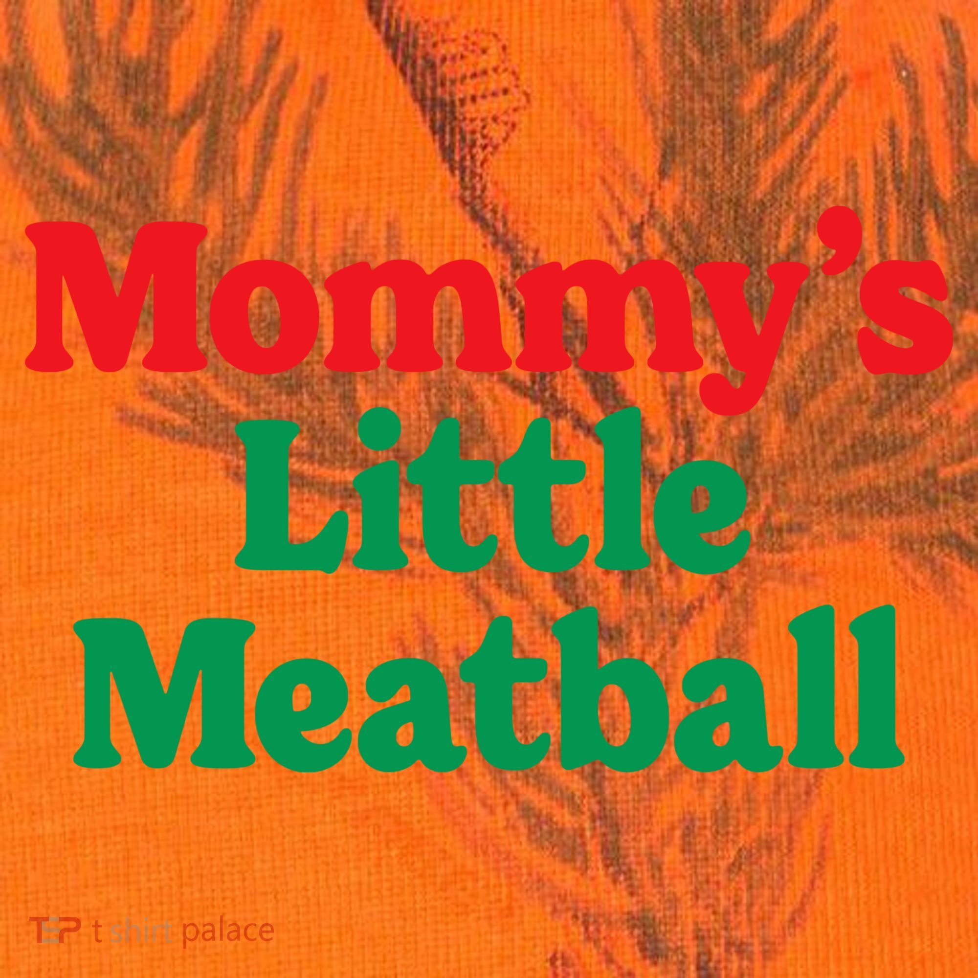 Mommys Little Meatball Italian Meme Kati Licensed 12" Camo Cuffed Beanie