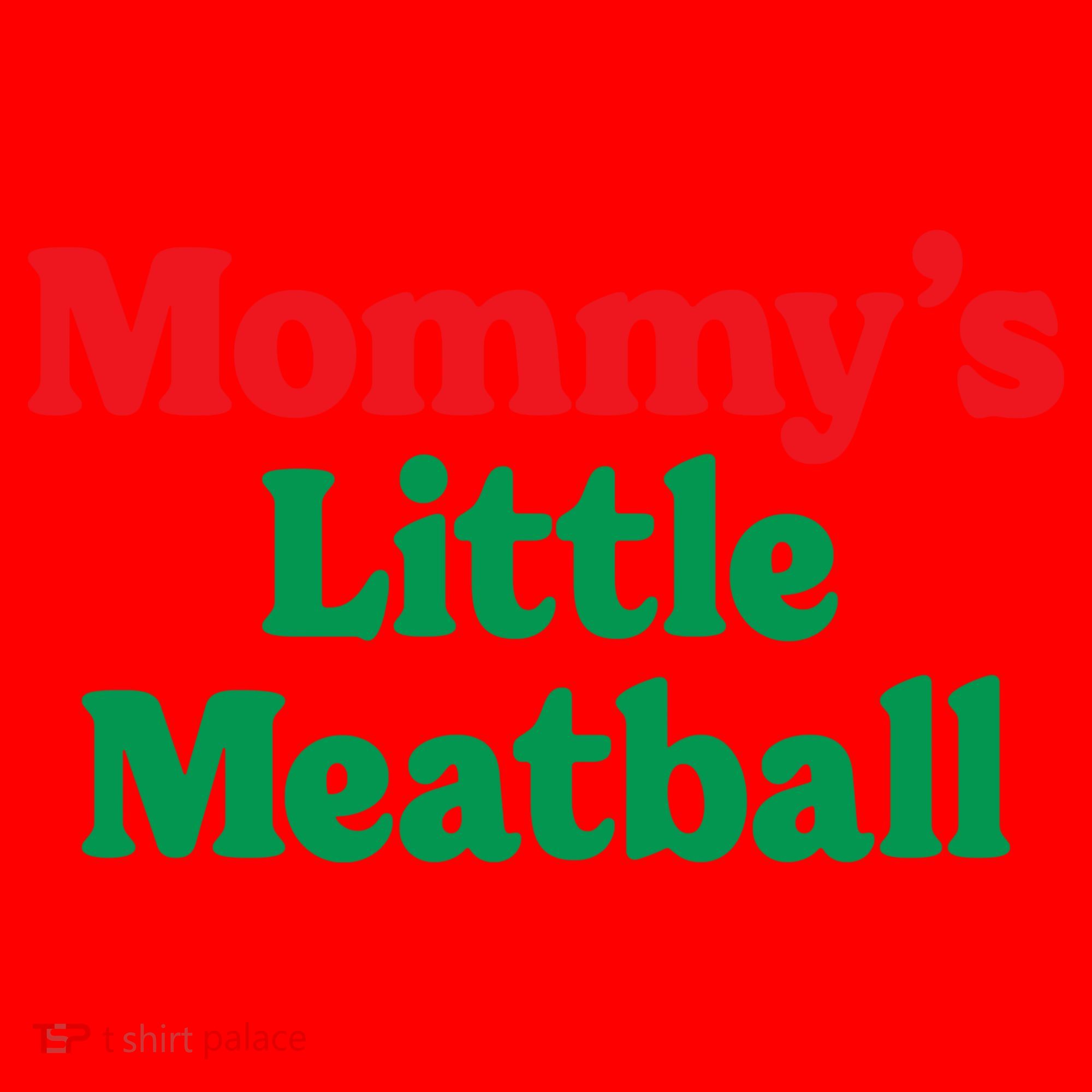 Mommys Little Meatball Italian Meme Santa Hat