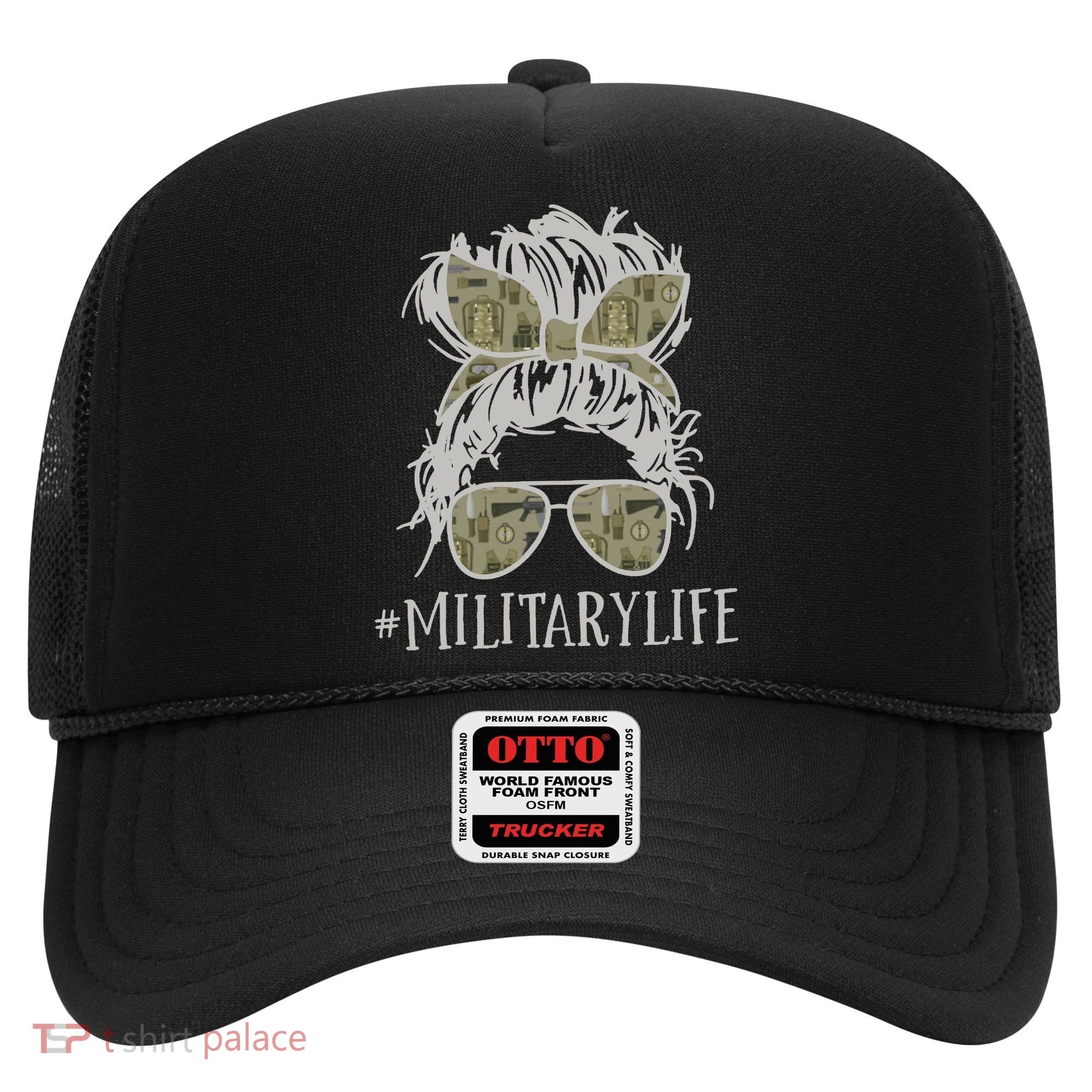 Military Life Messy Bun Wife Hat