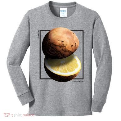 Mars Lemon Kids Long Sleeve Shirt