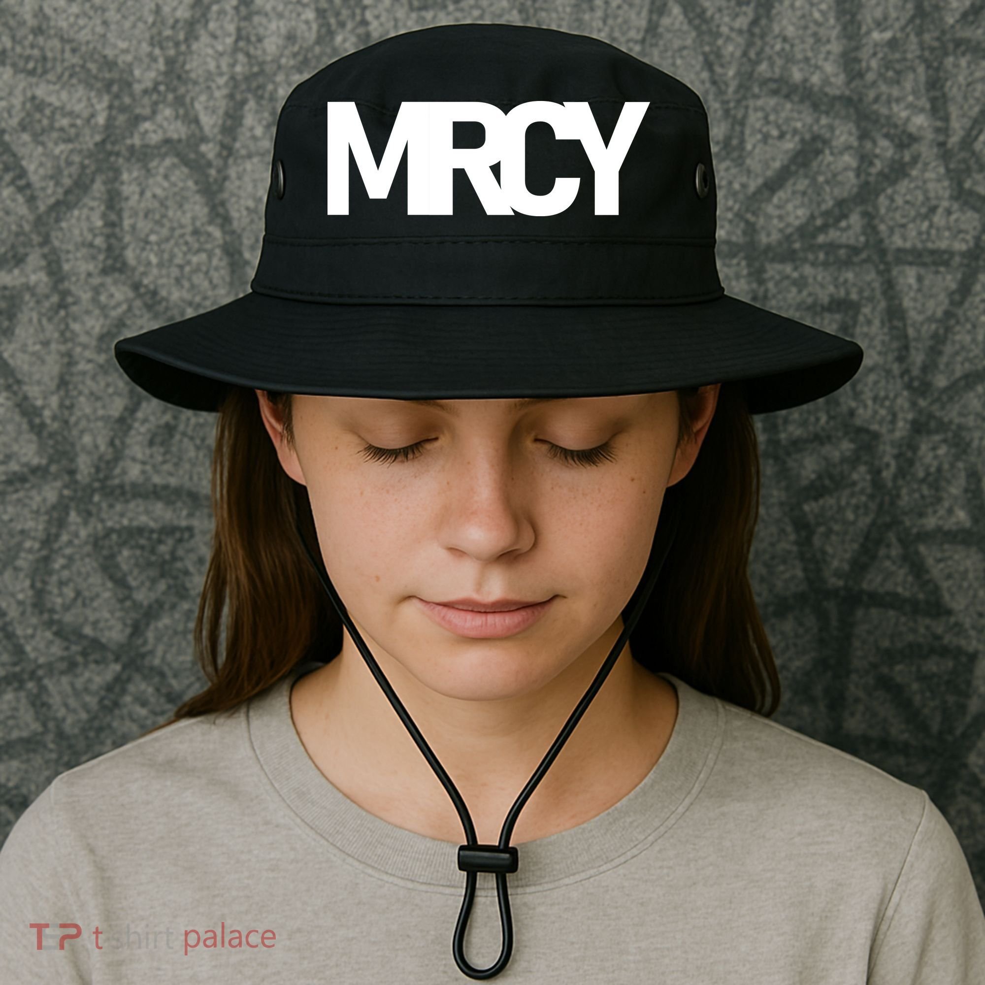 MRCY Logo Mercy Christian Slogan Bucket Hat