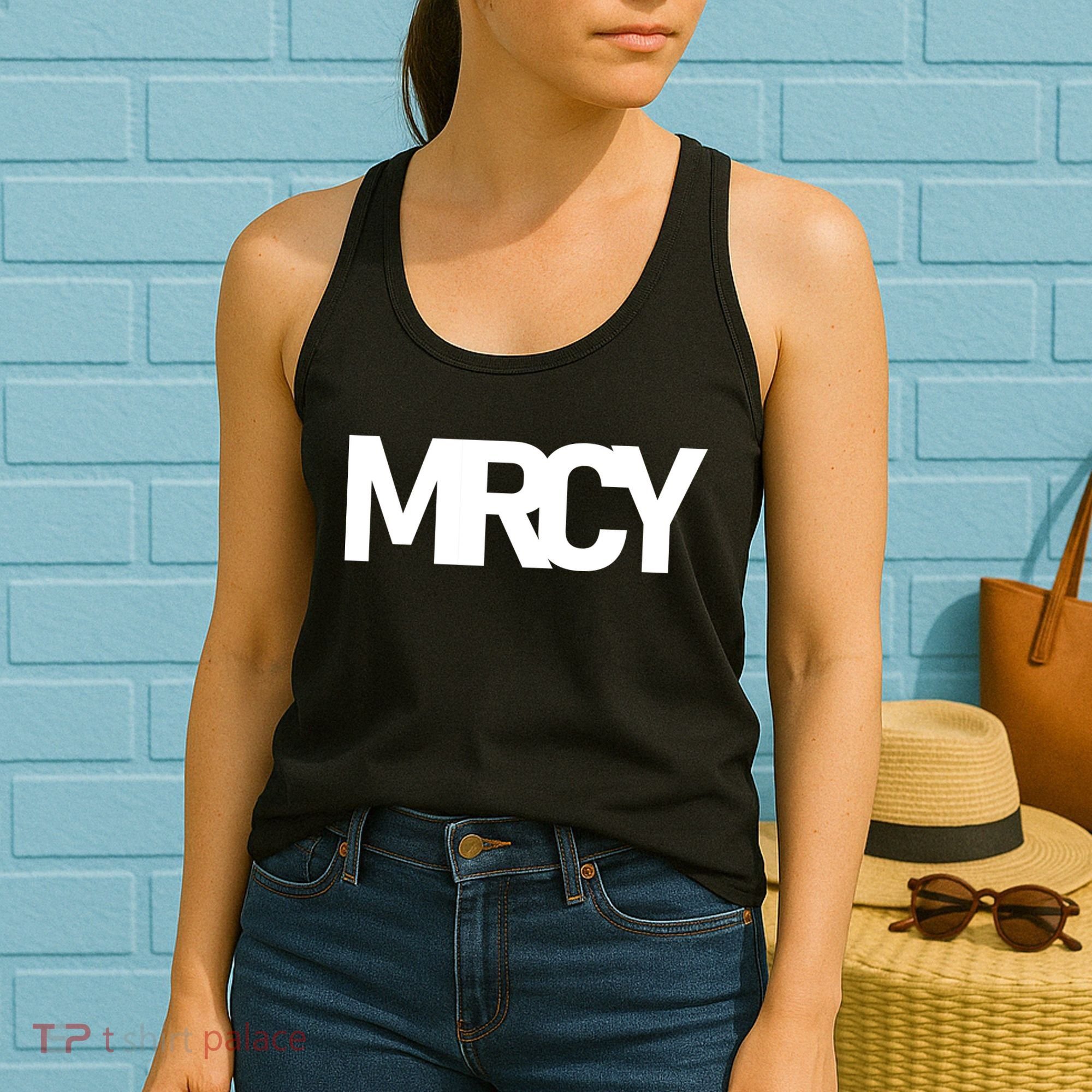MRCY Logo Mercy Christian Slogan Women's Tank Top