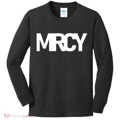 MRCY Logo Mercy Christian Slogan Kids Long Sleeve Shirt
