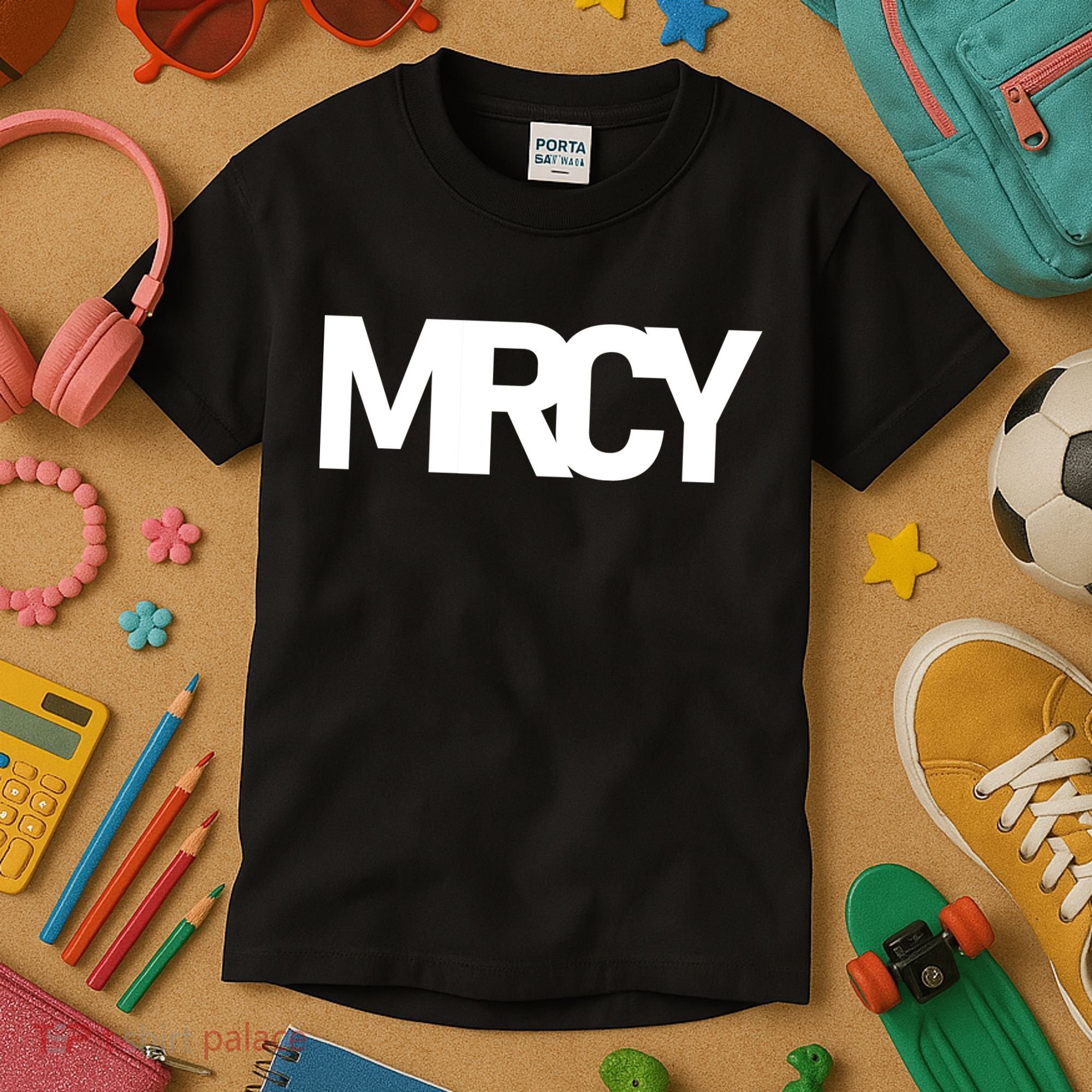 MRCY Logo Mercy Christian Slogan Kids T-Shirt