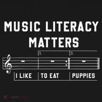 Music Literacy Matters I Like To Eat Puppies Sweatshirt thumb 3