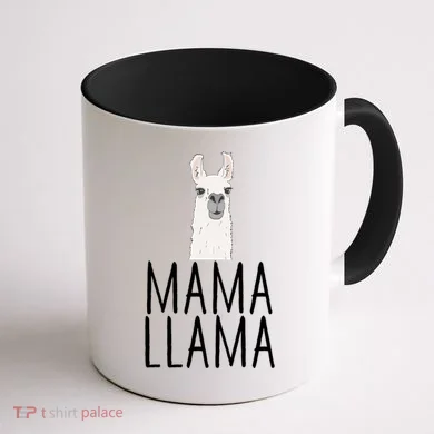 Mama Llama Coffee Mug back