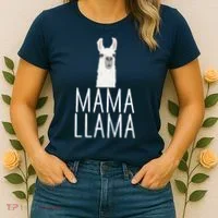 Mama Llama Women's T-Shirt thumb 2