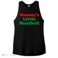Mommys Little Meatball Funny Italian Joke Ladies PosiCharge Tri-Blend Wicking Tank thumb 0