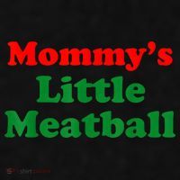 Mommys Little Meatball Funny Italian Joke Ladies PosiCharge Tri-Blend Wicking Tank thumb 2