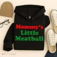 Mommys Little Meatball Funny Italian Joke Hoodie thumb 4