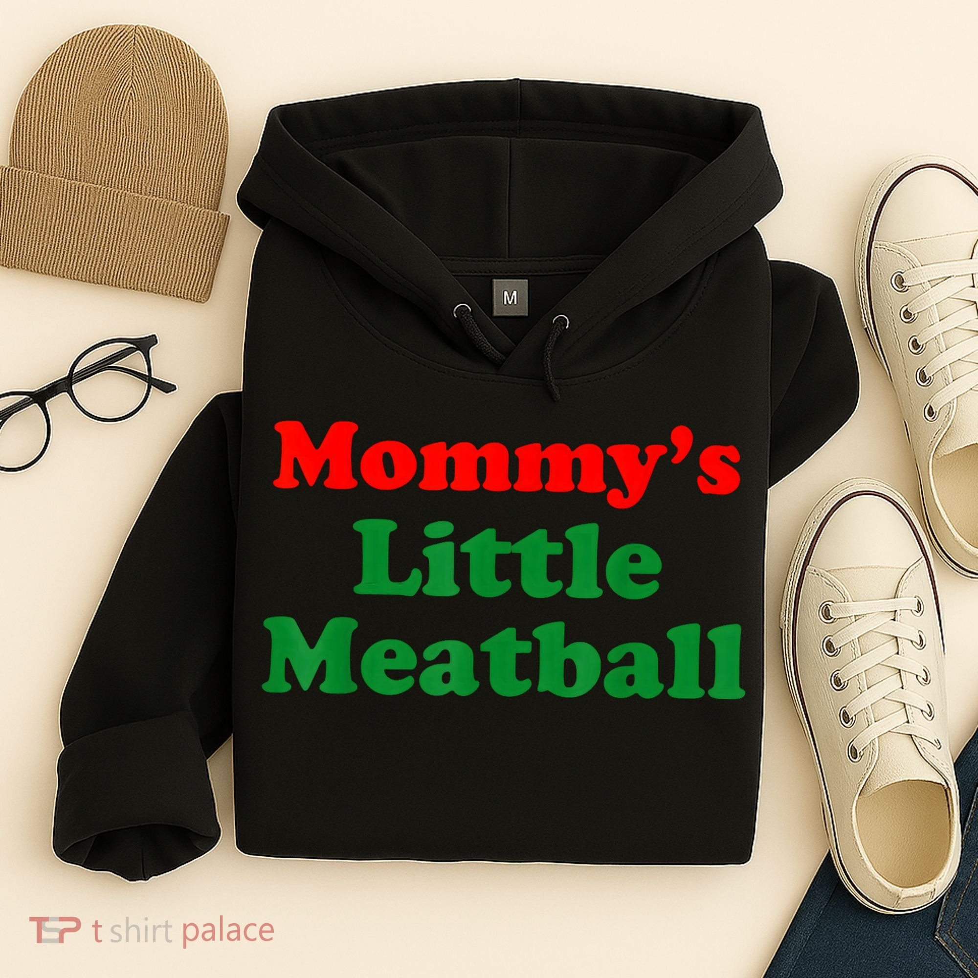 Mommys Little Meatball Funny Italian Joke Hoodie