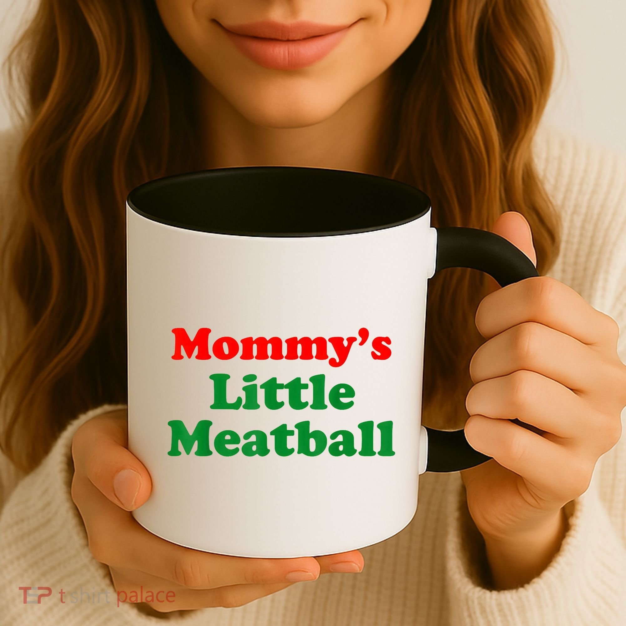 Mommys Little Meatball Funny Italian Joke Coffee Mug