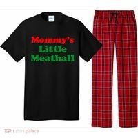 Mommys Little Meatball Funny Italian Joke Pajama Set thumb 0