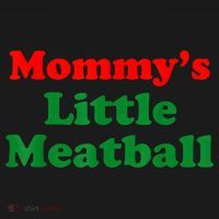 Mommys Little Meatball Funny Italian Joke Women's Hoodie thumb 2