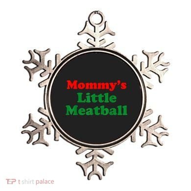 Mommys Little Meatball Funny Italian Joke Ornament