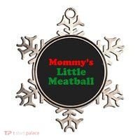 Mommys Little Meatball Funny Italian Joke Ornament thumb 0