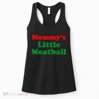 Mommys Little Meatball Funny Italian Joke Women's Tank Top thumb 0