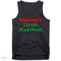 Mommys Little Meatball Funny Italian Joke Tank Top thumb 0