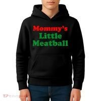 Mommys Little Meatball Funny Italian Joke Kids Hoodie thumb 4