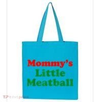 Mommys Little Meatball Funny Italian Joke Tote Bag thumb 0