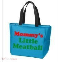 Mommys Little Meatball Funny Italian Joke Tote Bag thumb 3