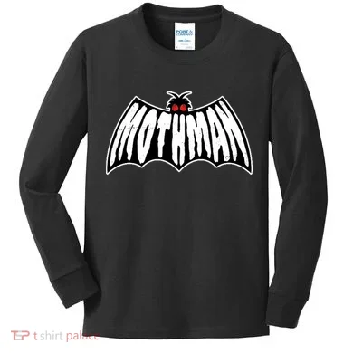 Mothman Logo Kids Long Sleeve Shirt