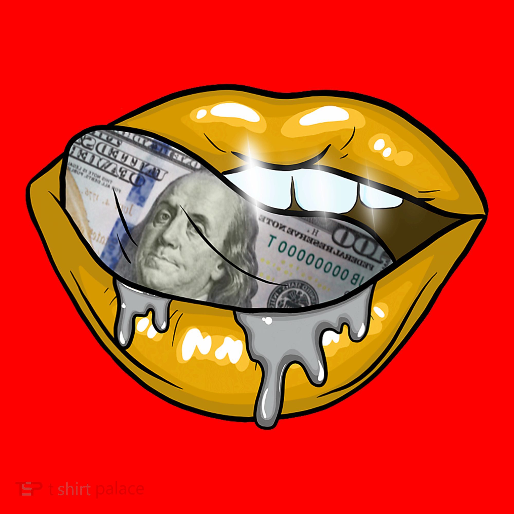 Money Lips Santa Hat