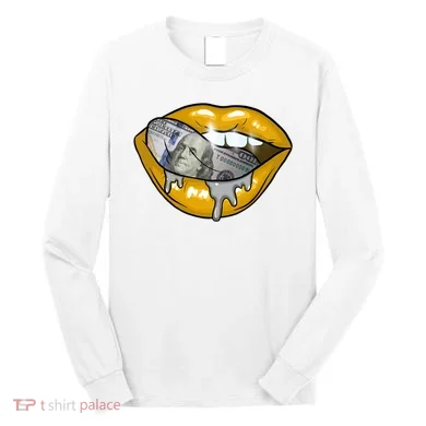 Money Lips Long Sleeve Shirt