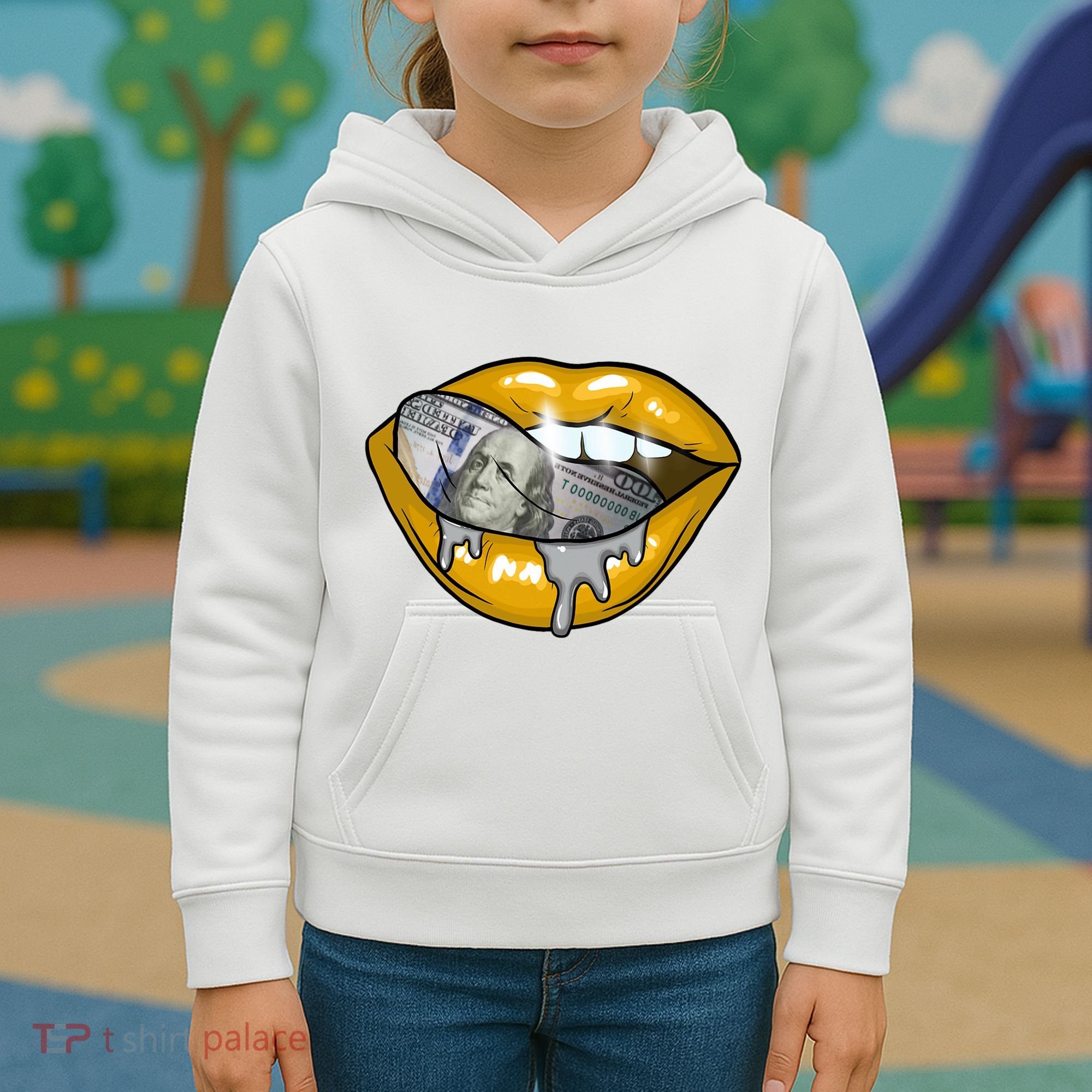 Money Lips Kids Hoodie