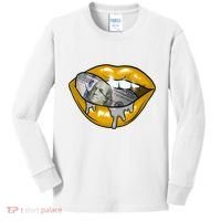 Money Lips Kids Long Sleeve Shirt thumb 0