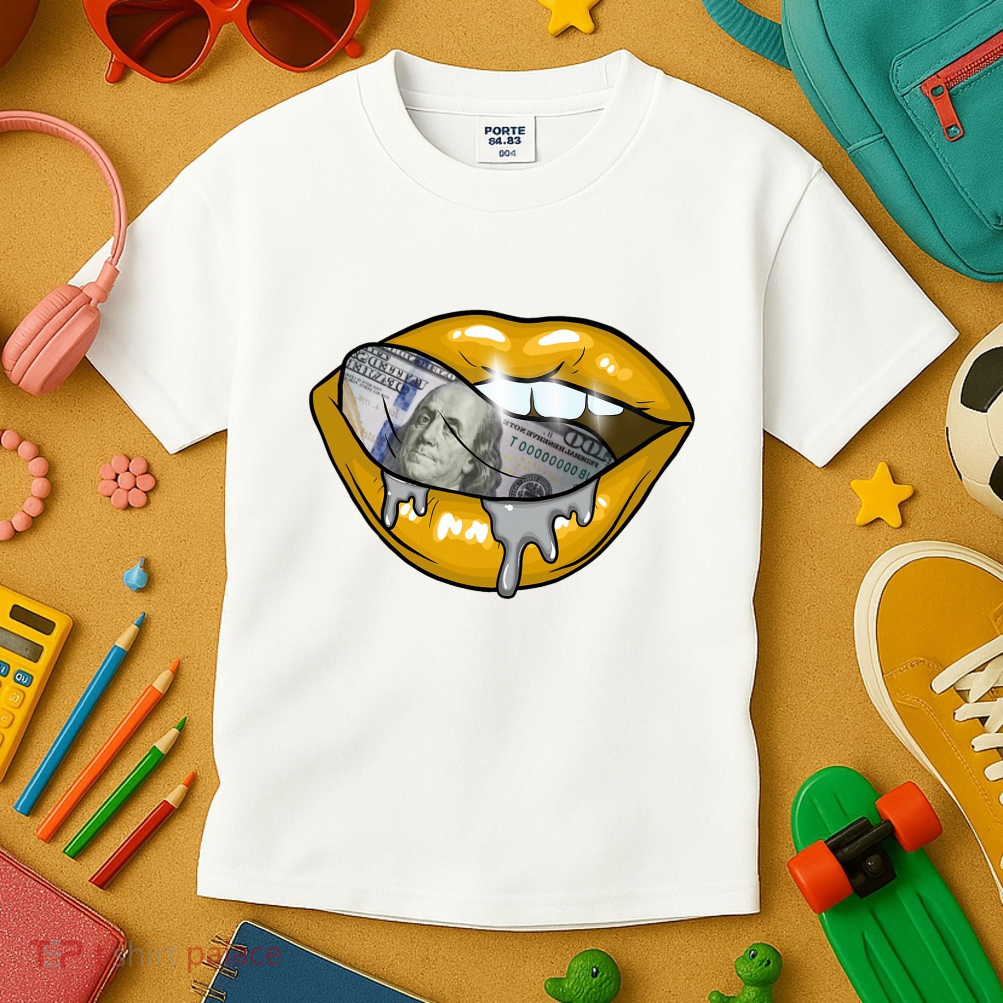 Money Lips Kids T-Shirt