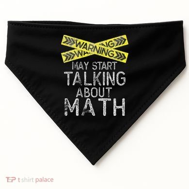 Math Lover Mathematics Math Student Funny Math  USA-Made Doggie Bandana