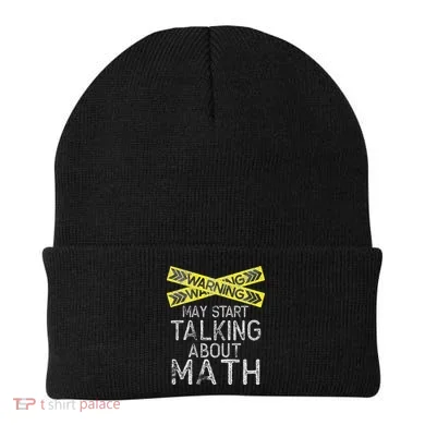 Math Lover Mathematics Math Student Funny Math Beanie