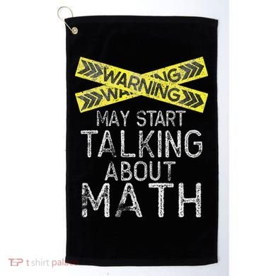 Math Lover Mathematics Math Student Funny Math  Golf Towel