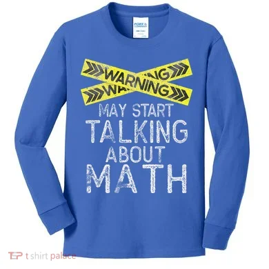 Math Lover Mathematics Math Student Funny Math  Kids Long Sleeve Shirt