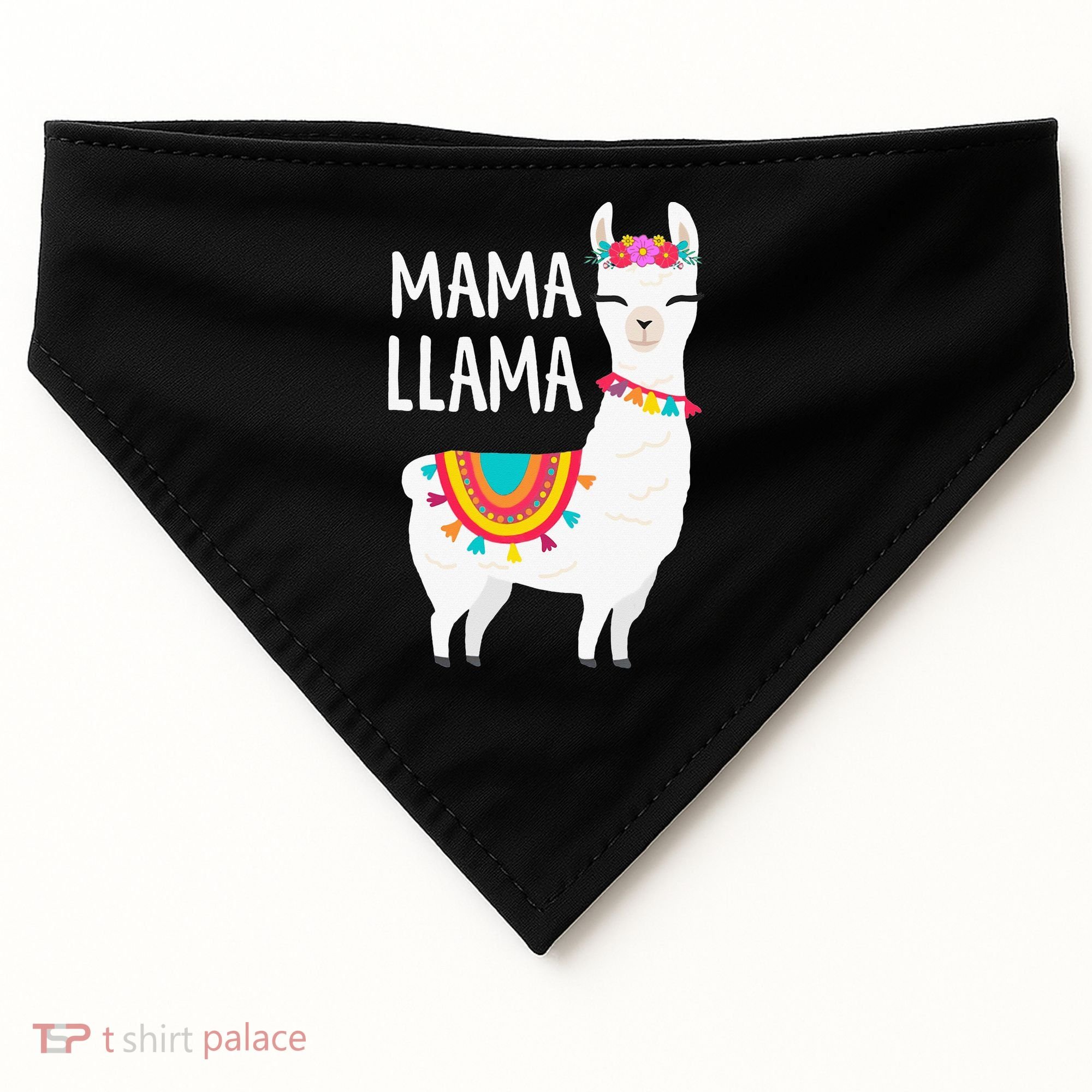 Mama Llama Mother Day USA-Made Doggie Bandana