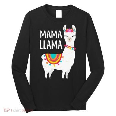 Mama Llama Mother Day Long Sleeve Shirt