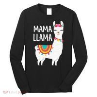 Mama Llama Mother Day Long Sleeve Shirt thumb 0