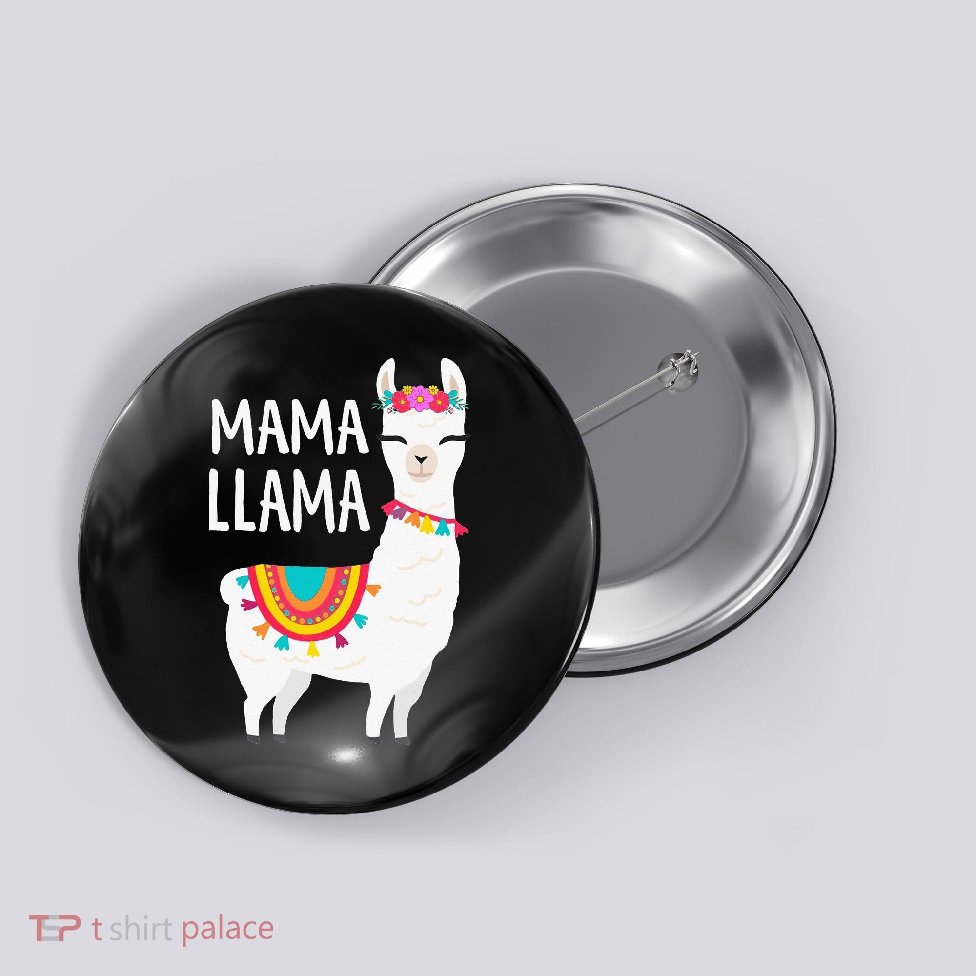 Mama Llama Mother Day Button