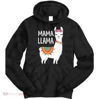 Mama Llama Mother Day Tie Dye Hoodie thumb 0