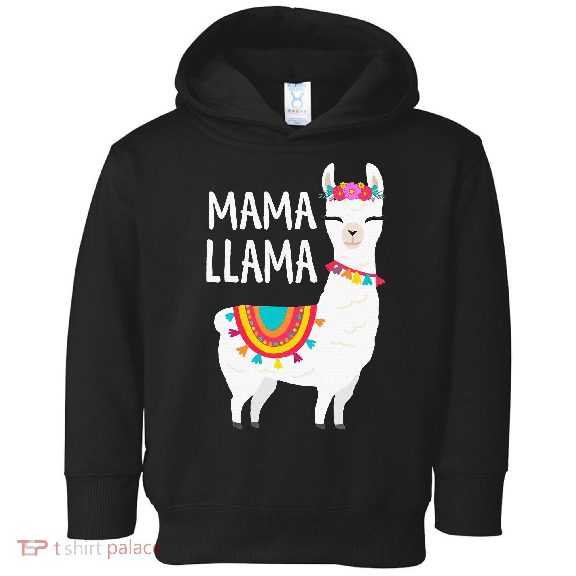 Mama Llama Mother Day Toddler Hoodie