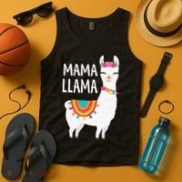 Mama Llama Mother Day Tank Top thumb 4
