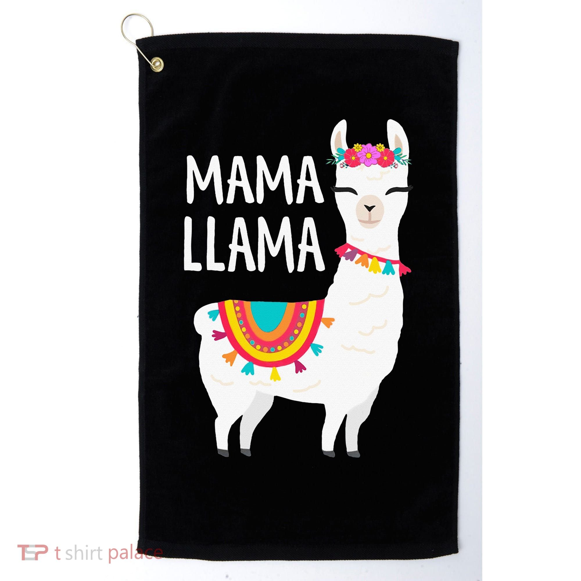Mama Llama Mother Day Golf Towel