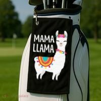 Mama Llama Mother Day Golf Towel thumb 2