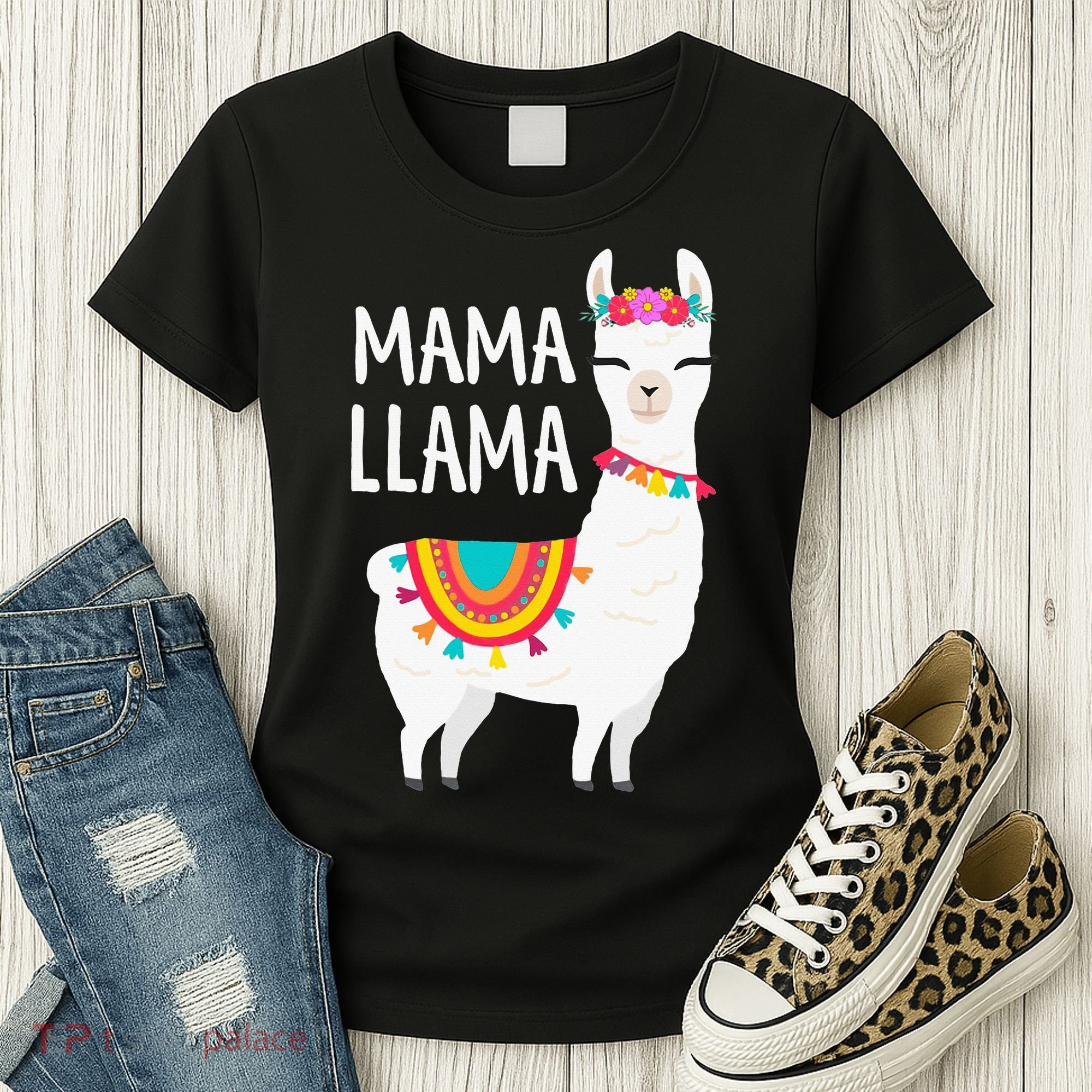 Mama Llama Mother Day Women's T-Shirt