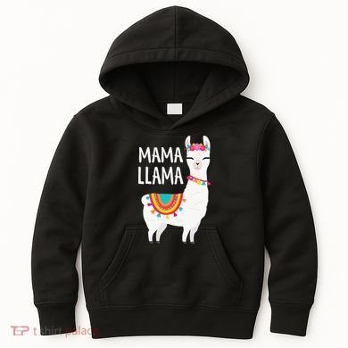 Mama Llama Mother Day Kids Hoodie