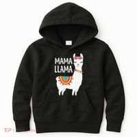 Mama Llama Mother Day Kids Hoodie thumb 0