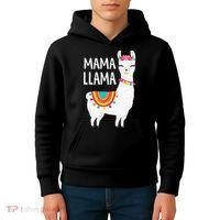 Mama Llama Mother Day Kids Hoodie thumb 4
