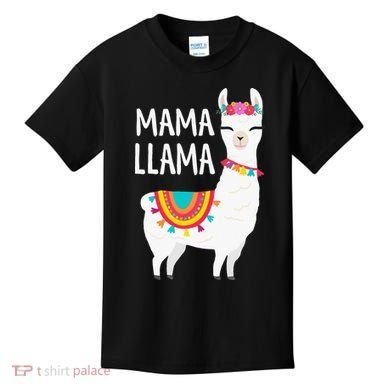 Mama Llama Mother Day Kids T-Shirt