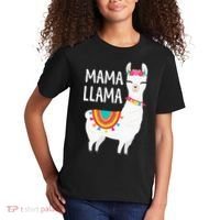 Mama Llama Mother Day Kids T-Shirt thumb 2
